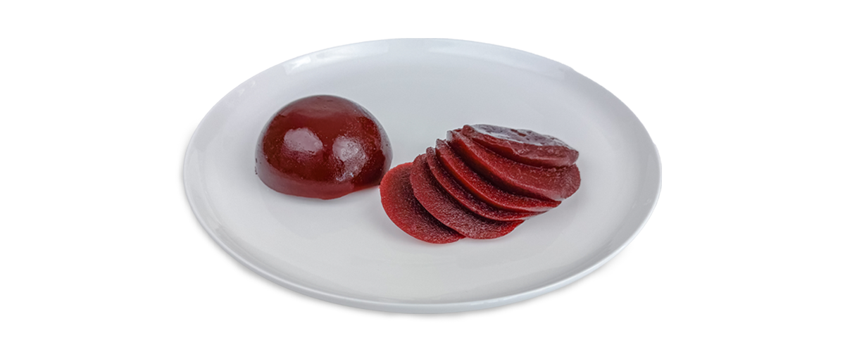 Shape It Beetroot pureed for dysphagia diet.