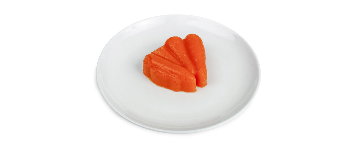 Shape It Carrot pureed for dysphagia diet.