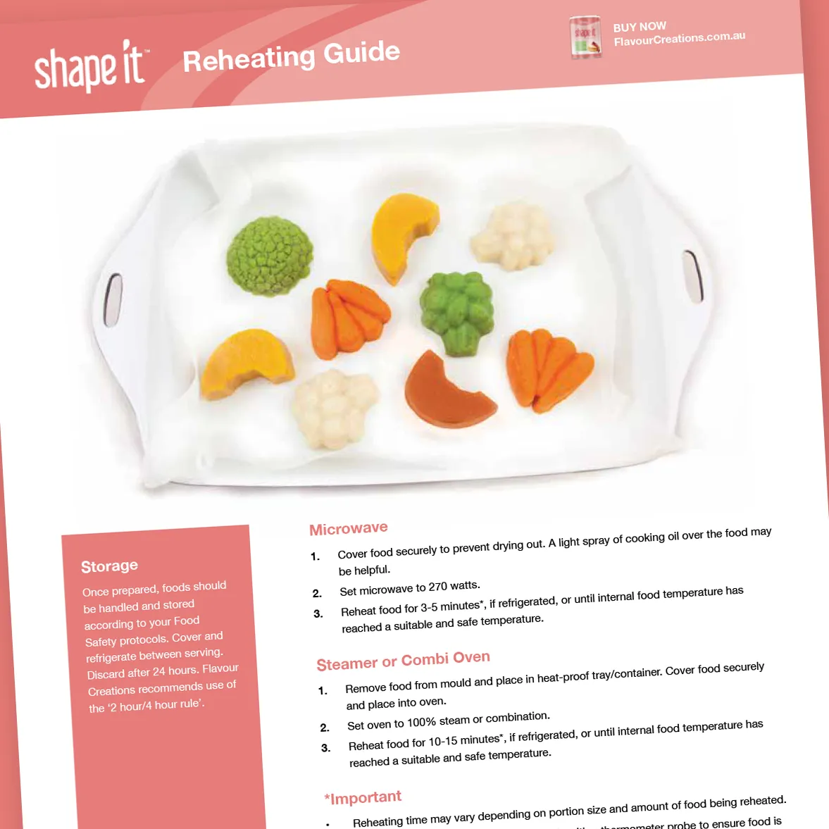 Thumbnail of Shape It reheating guide