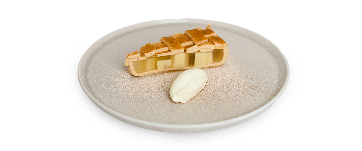 Shape It Apple Pie and Clotted Cream to IDDSI Level 4 Pureed.